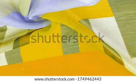 Texture, background, silk fabric pattern, oblong rhombus, bohemian print, decorative fabrics for your design and project accents, multicolor grunge yellow gray pale lilac