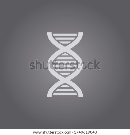 Dna icon,chromosome symbol,genetic sign.DNA vector illustration