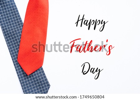 Happy Father's Day greetings with neck tie