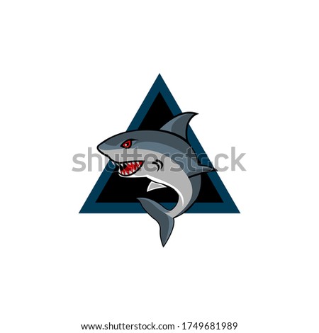 Modern professional shark logo for the Shark logo vector mascot design club