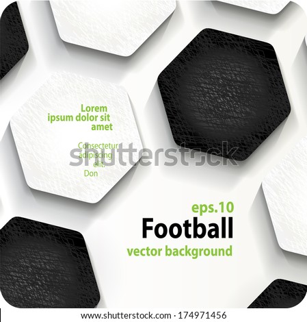 football (soccer) vector background, cover. Eps10.