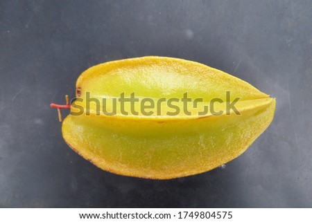 Best and tasty with sour taste fruit called star fruit. 
