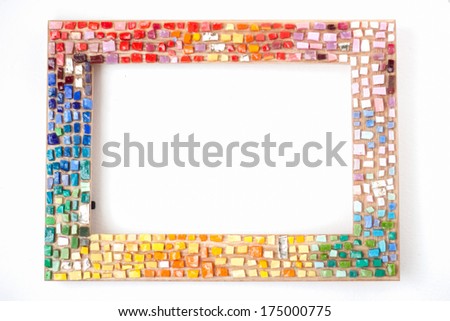 Mosaic photo frame