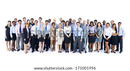 Large Group of Business People Royalty-Free Stock Photo #175001996