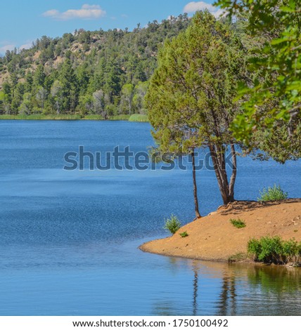 Beautiful day on Lynx Lake in Prescott, Arizona USA