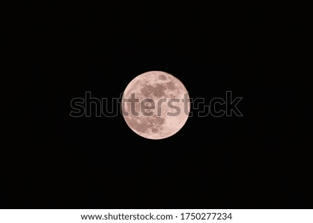 A picture of a strawberry moon!