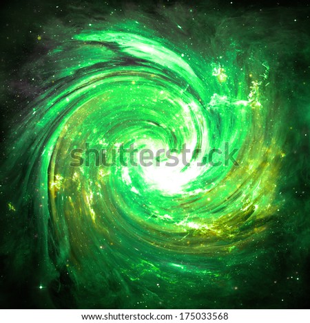 Green Vortex  - Elements of this Image Furnished by NASA