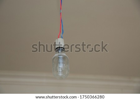 pendant light . Ceramic Lamp . Hanging Pendant Light Custom Made Choice of red, blue color.