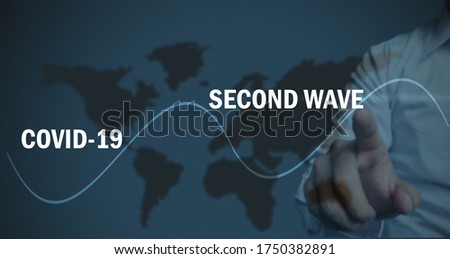 covid 19 second wave concept, healthcare concept  Royalty-Free Stock Photo #1750382891