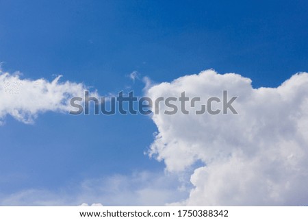 the sky is full of beautiful blue clouds