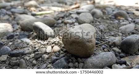 A stone under a sunlight of the day