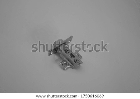 Close up furniture fitting for particle board drawer - deep focus image - stacked photo