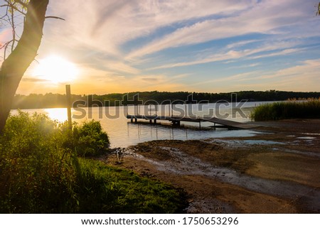 Long Lake Recreation Area in Kettle Moraine State Forest in Kewaskum, Wisconsin Royalty-Free Stock Photo #1750653296