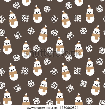 Christmas Brown Holiday seamless pattern background for website graphics, fashion textiles