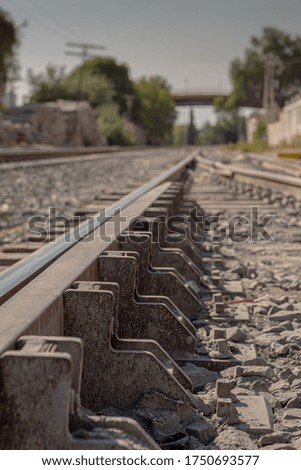 Train tracks in Apasco, Mexico State