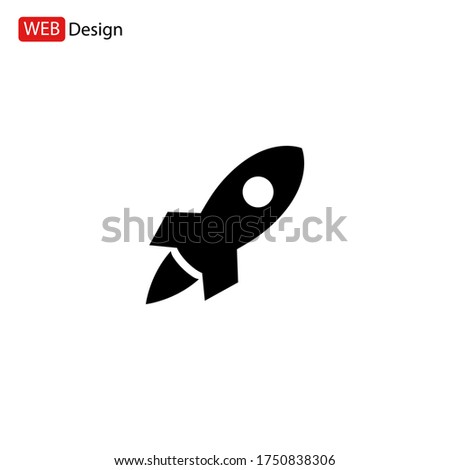 rocket icon. Vector illustration EPS 10.