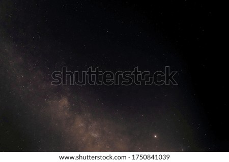 Summers Night Sky with the Milky Way Galaxy
