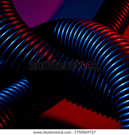 Abstract picture of vacuum cleaner hose