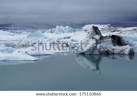 iceland ice landscape Royalty-Free Stock Photo #175110866