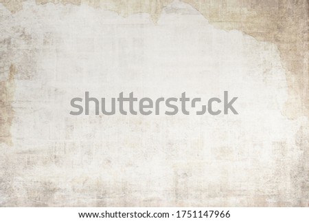 OLD BLANK SCRATCHED NEWSPAPER BACKGROUND, GRUNGE PAPER TEXTURE, WALLPAPER PATTERN