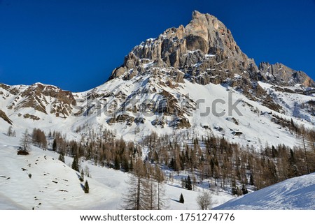 winter in the mountains, photo picture digital image , in the italian european dolomiti alps mountains between trento and belluno in north italy, europe