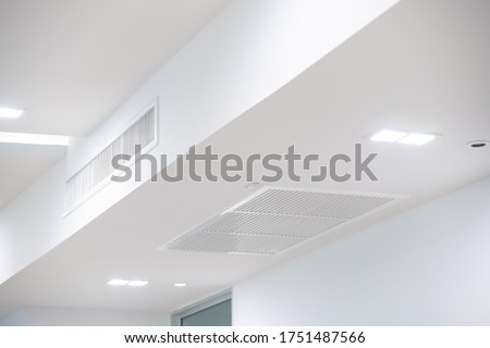 Ceiling mounted cassette type air conditioner Royalty-Free Stock Photo #1751487566