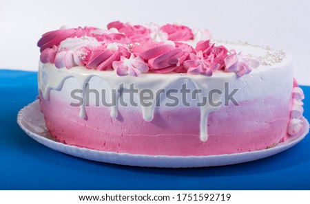 cake image for a menu or catalog of confectionery products