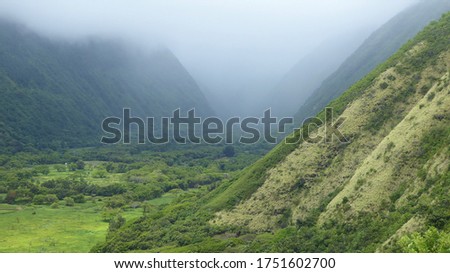 Deep, Verdant and Misty Waipi'o Valley