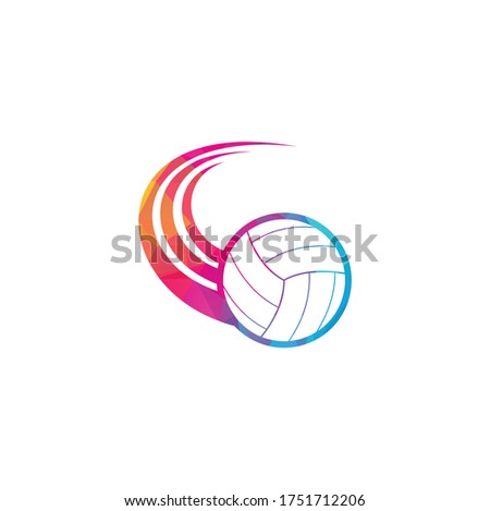 Volleyball logo. Volleyball ball logo design. Volleyball player logo