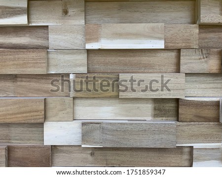 Wall Wood pattern of squares