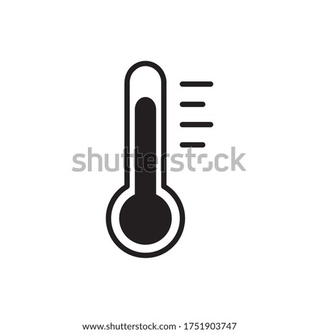 Thermometer Icon Vector Illustration Template