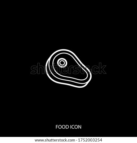 Beef Meat Icon isolated on background. Symbol, logo. Vector illustration