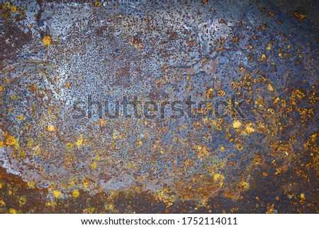 Rust on metal sheet,  grunge background.