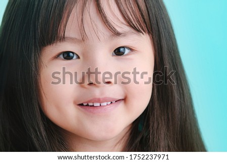 The little girl's lovely face
