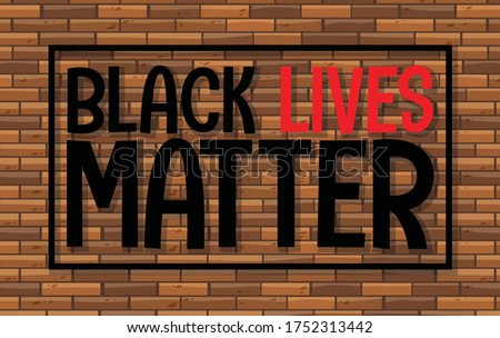 Black lives matter banner illustration