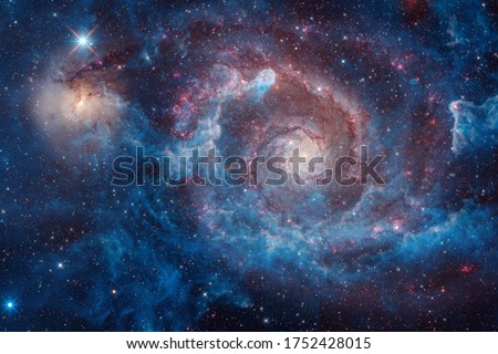 Starfield. Cosmos art. Elements of this image furnished by NASA. Royalty-Free Stock Photo #1752428015