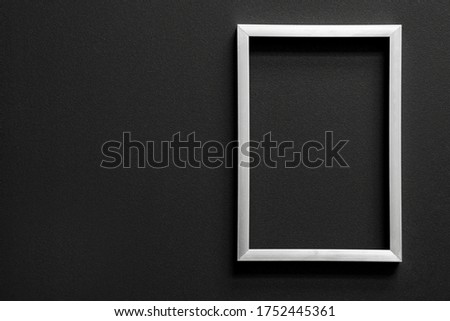 empty black mourning frame with copy space