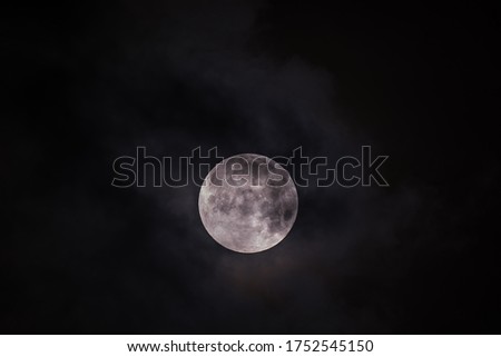 Photograph of isolate of Full moon