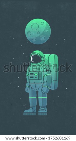 the smart astronaut in background wallpapers hd