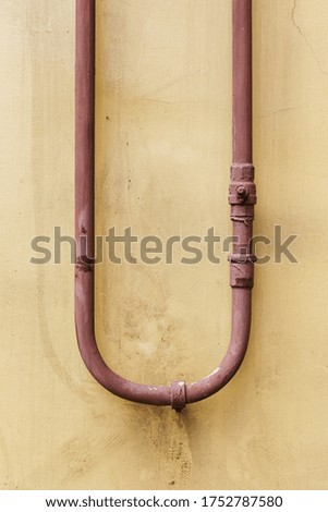 Abstract old town geometry background. Grunge geometric exterior in pastel colors.