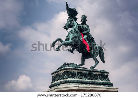 Eugene of Savoy monument at the Hofburg In vienna.