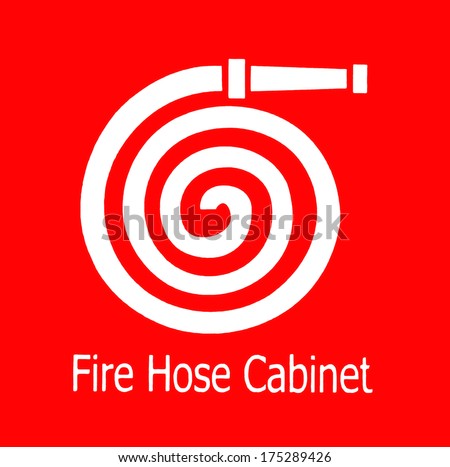 Fire hose symbol,