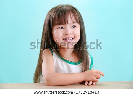 The little girl's lovely face