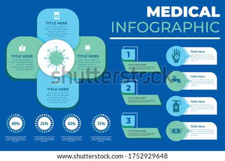 info graphic in Medical concept. layout Illustrator vector template
