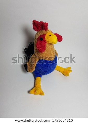 game of a cock isolated on gray background