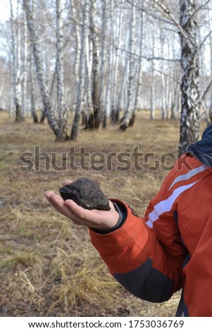 fragments of Chelyabinsk meteorite found in the winter and spring of 2013 near the city Chebarkul