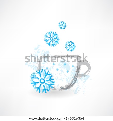 winter cup grunge icon
