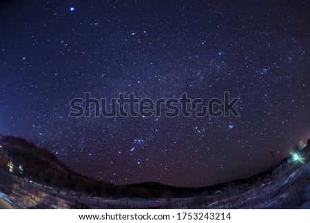 The mesmerizing view of the starry night sky