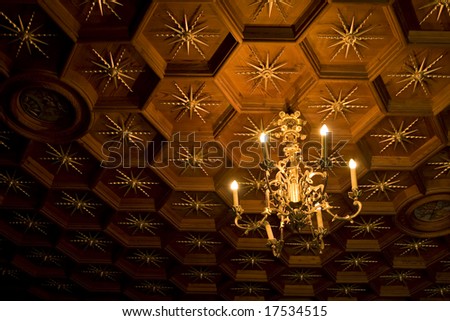 The picture of ceiling of one palace