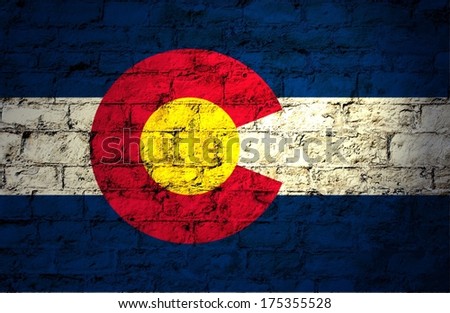 Flags from the states of the  USA ; the flag of Colorado